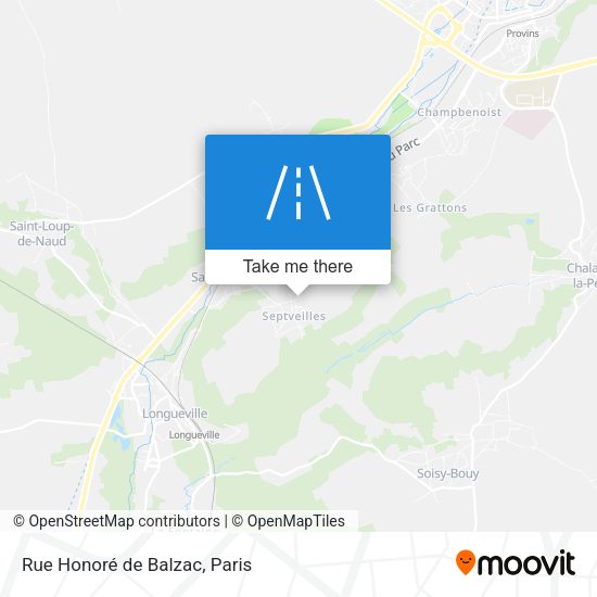 Rue Honoré de Balzac map