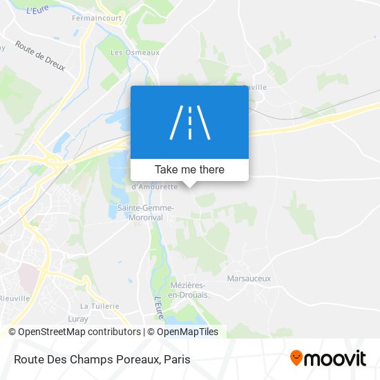 Route Des Champs Poreaux map
