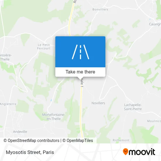 Rue Des Myosotis map