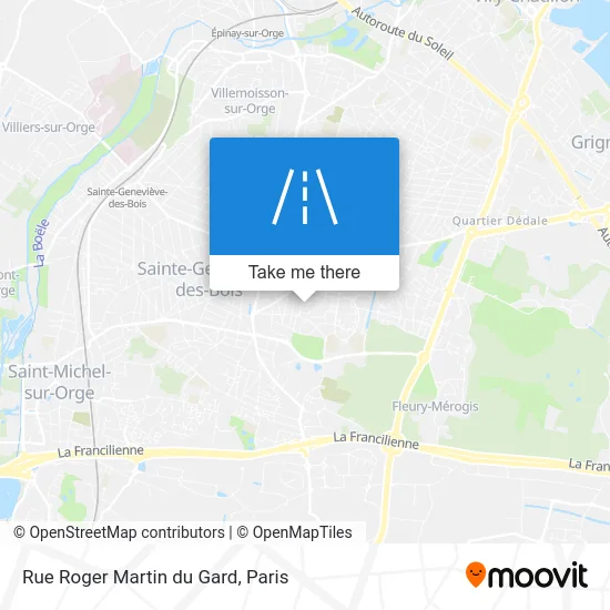 Rue Roger Martin du Gard map