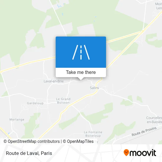Route de Laval map