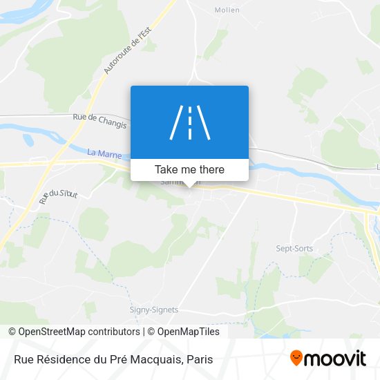 Rue Résidence du Pré Macquais map
