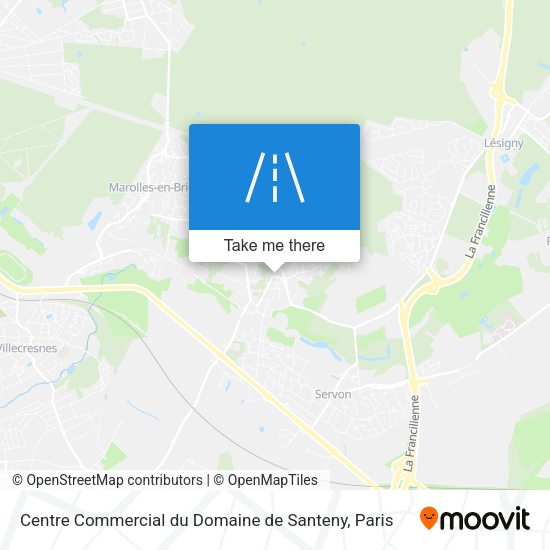 Centre Commercial du Domaine de Santeny map