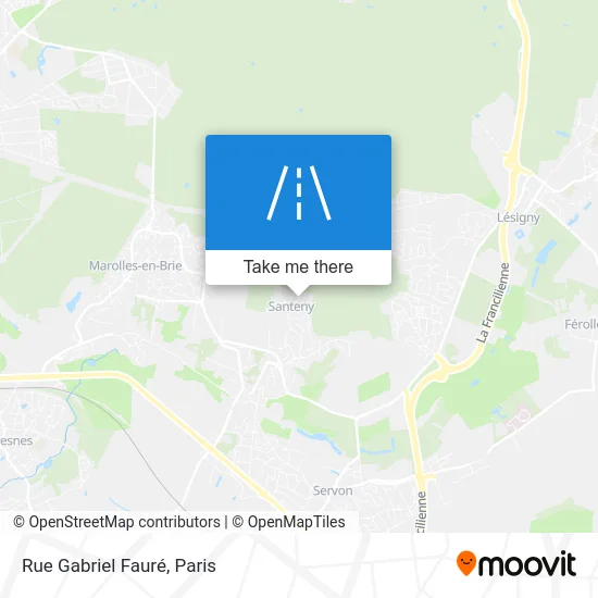 Rue Gabriel Fauré map