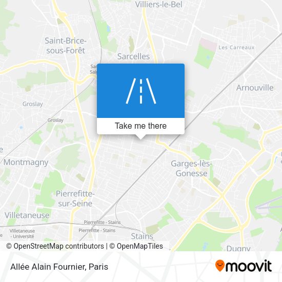 Allée Alain Fournier map