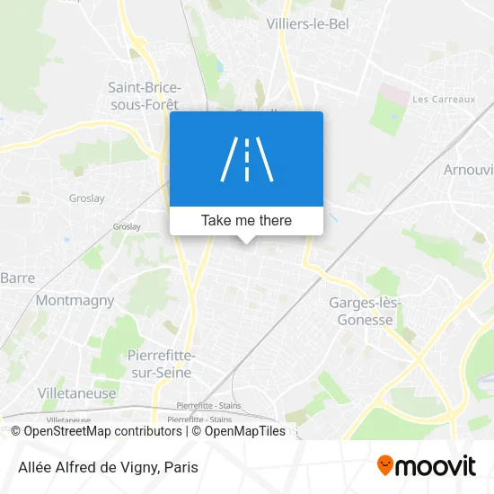 Mapa Allée Alfred de Vigny
