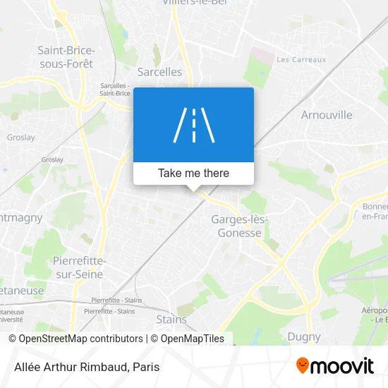 Allée Arthur Rimbaud map