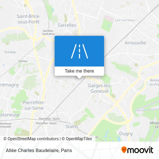 Allée Charles Baudelaire map
