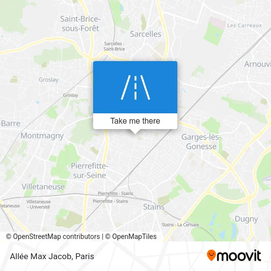 Allée Max Jacob map