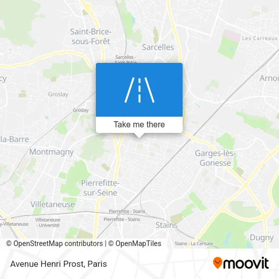 Avenue Henri Prost map