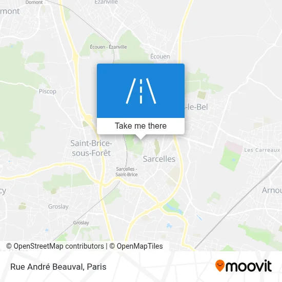 Rue André Beauval map