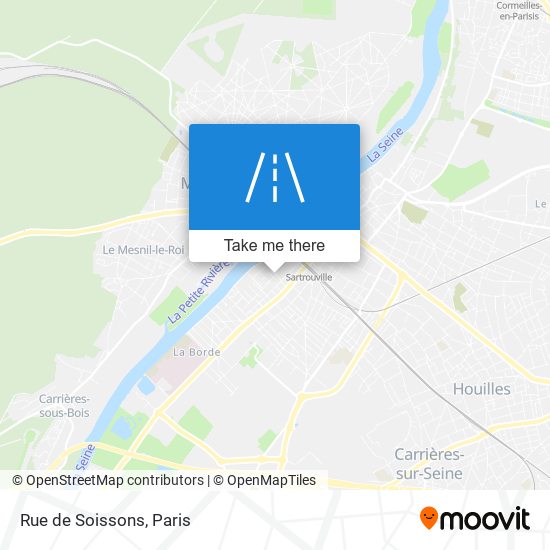Mapa Rue de Soissons