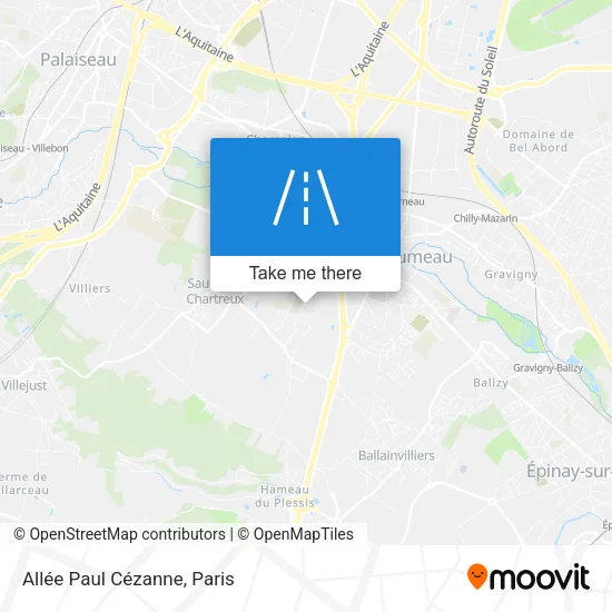 Allée Paul Cézanne map