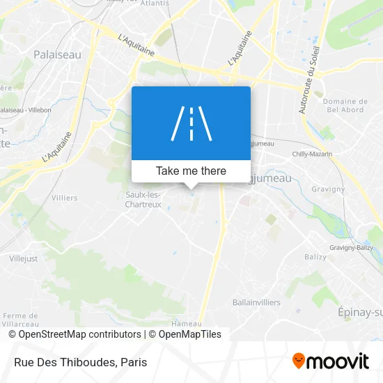 Rue Des Thiboudes map