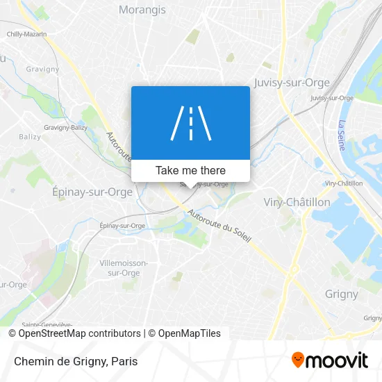 Chemin de Grigny map