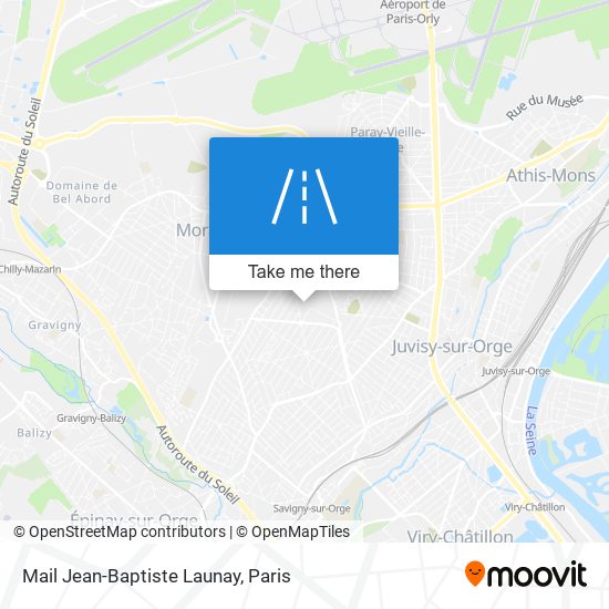 Mapa Mail Jean-Baptiste Launay