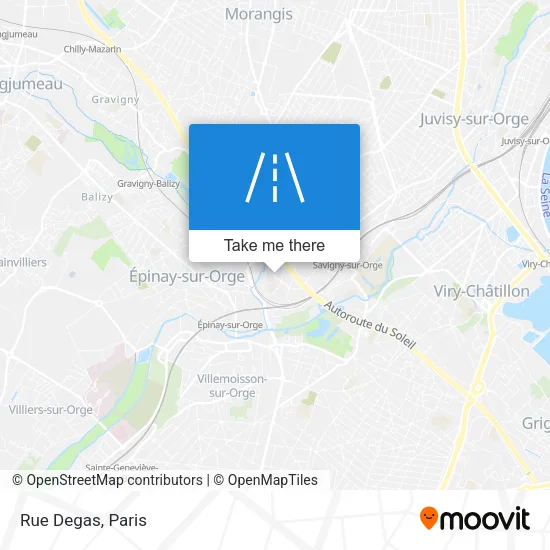 Rue Degas map