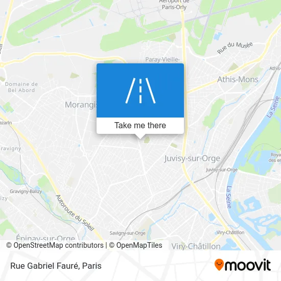 Rue Gabriel Fauré map