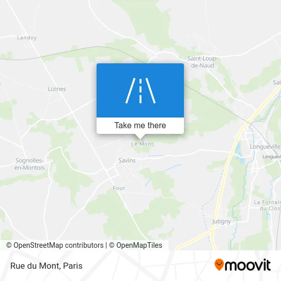 Mapa Rue du Mont