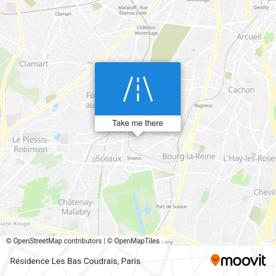 Résidence Les Bas Coudrais map