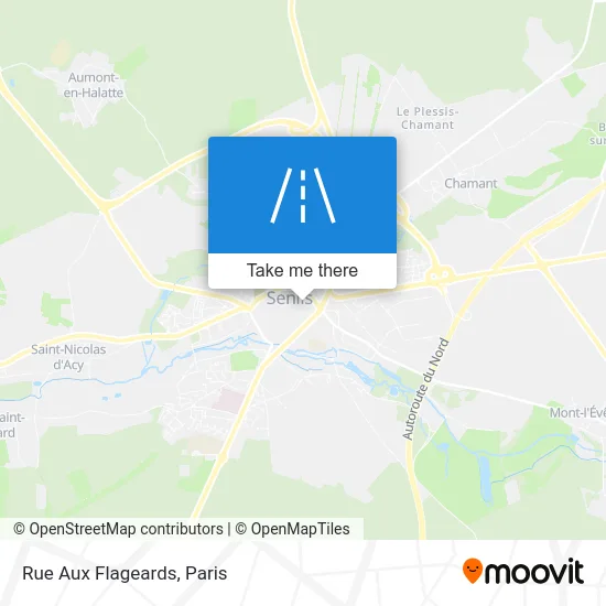 Rue Aux Flageards map