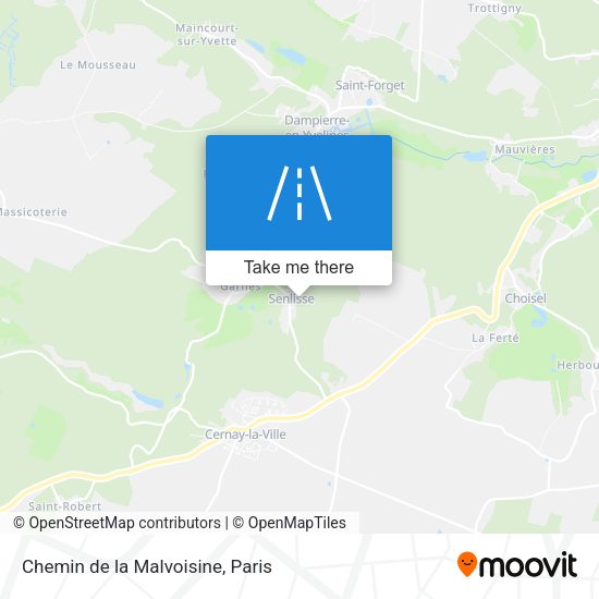 Chemin de la Malvoisine map