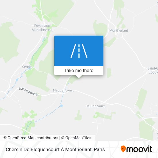 Chemin De Bléquencourt À Montherlant map