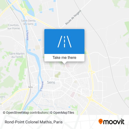 Rond-Point Colonel Mathis map