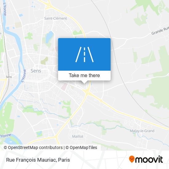 Rue François Mauriac map