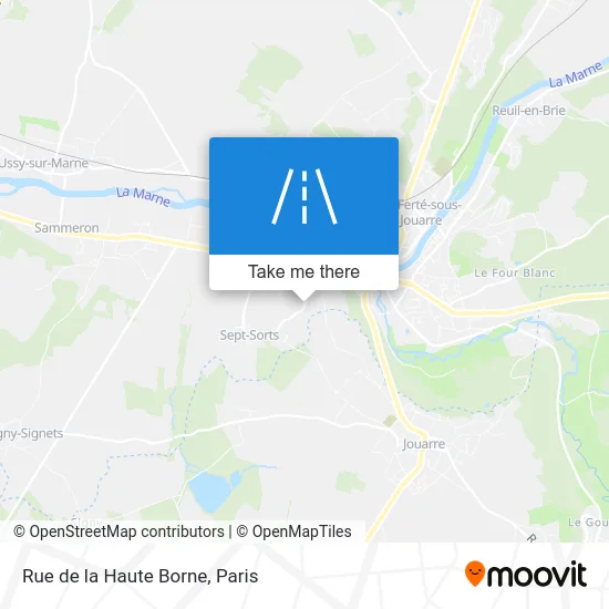 Rue de la Haute Borne map