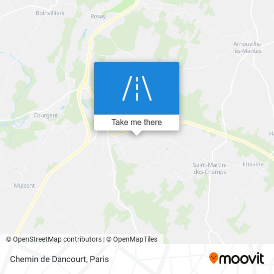 Chemin de Dancourt map