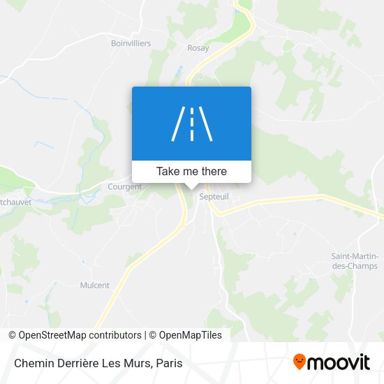 Chemin Derrière Les Murs map