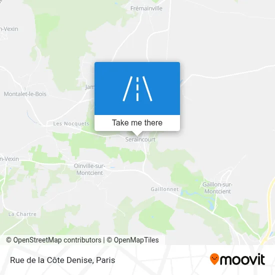 Rue de la Côte Denise map