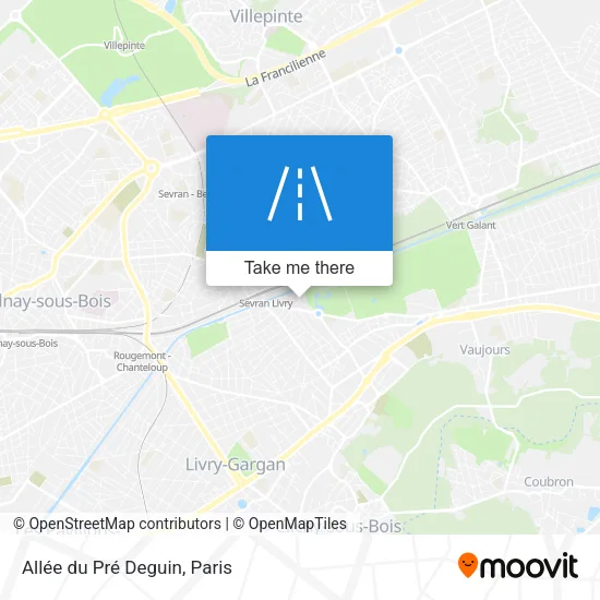 Allée du Pré Deguin map
