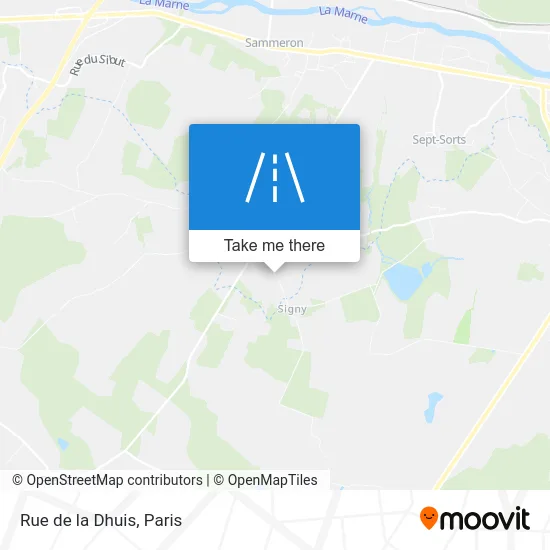 Rue de la Dhuis map