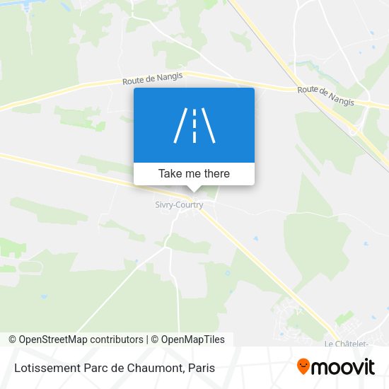 Lotissement Parc de Chaumont map