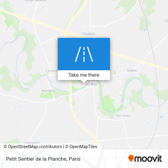 Petit Sentier de la Planche map