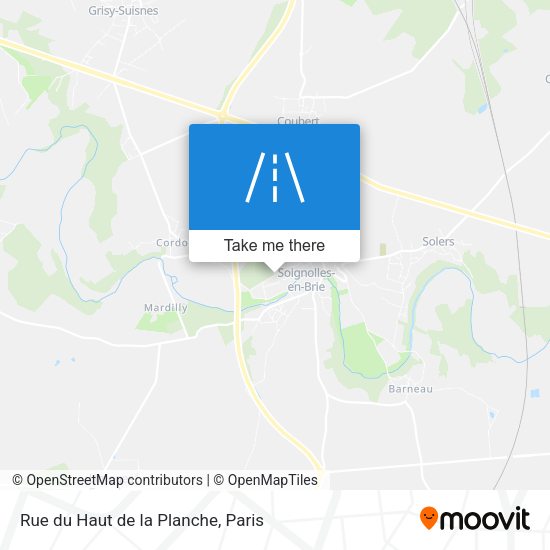 Rue du Haut de la Planche map