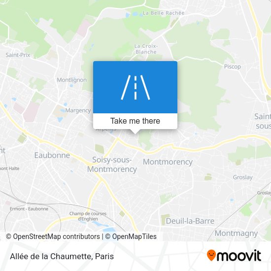 Allée de la Chaumette map