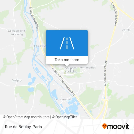 Rue de Boulay map