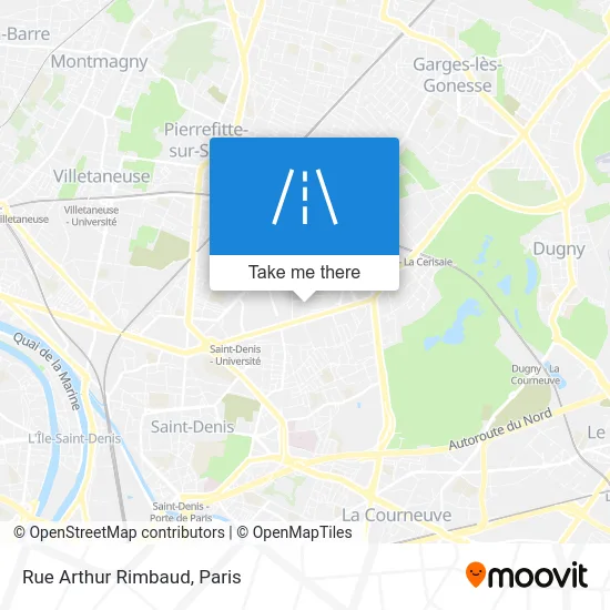 Rue Arthur Rimbaud map