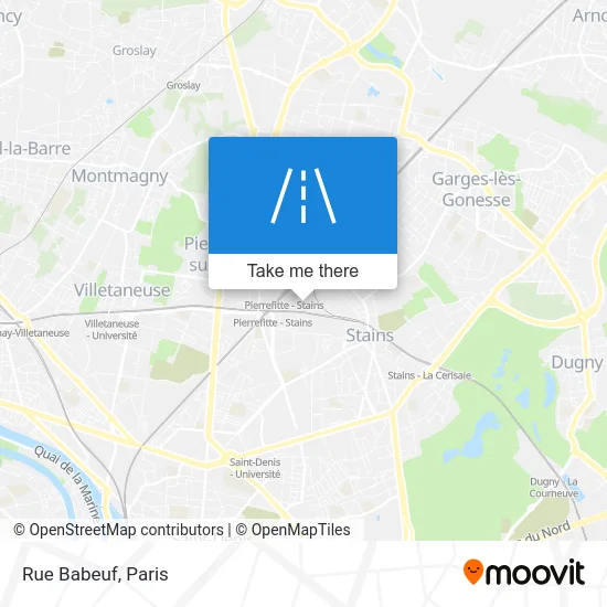 Rue Babeuf map