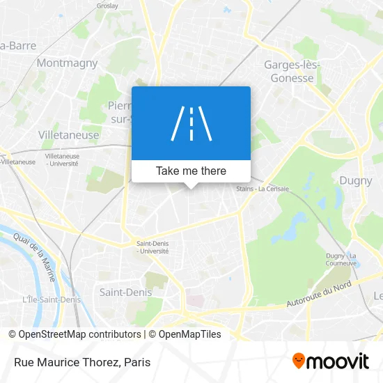 Rue Maurice Thorez map