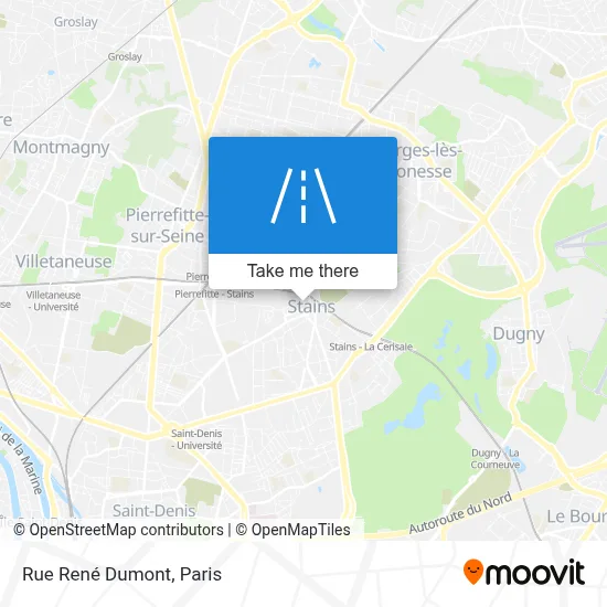 Rue René Dumont map
