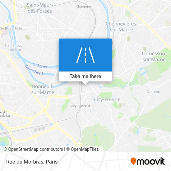 Rue du Morbras map