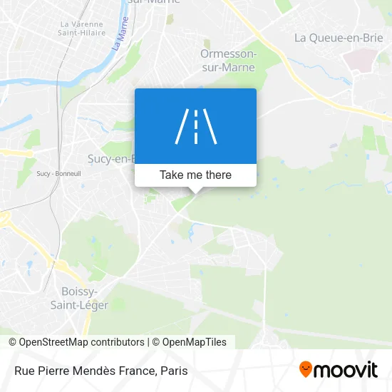 Rue Pierre Mendès France map