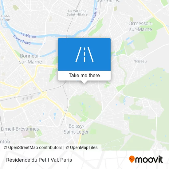 Résidence du Petit Val map