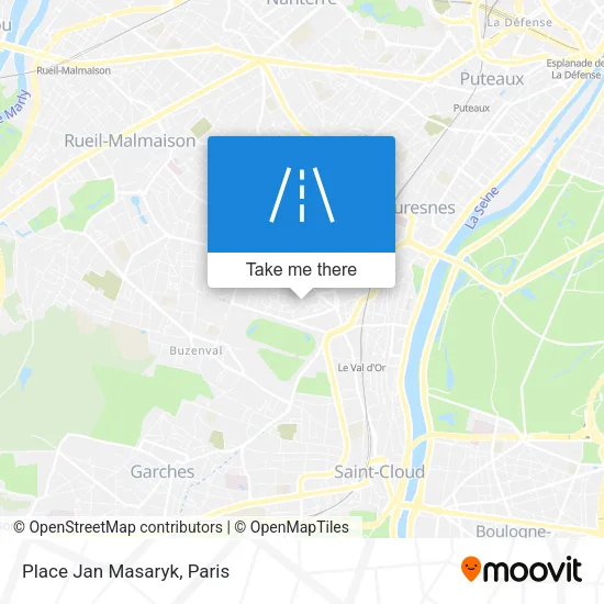 Place Jan Masaryk map