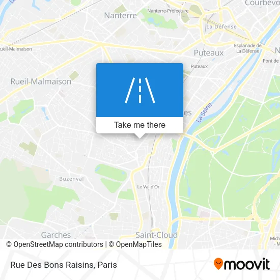 Rue Des Bons Raisins map