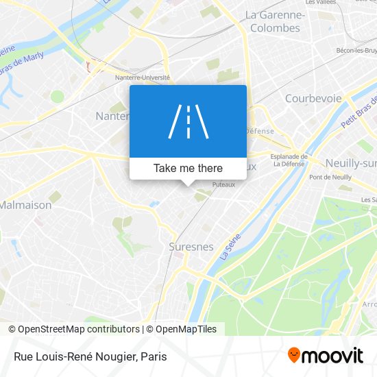 Mapa Rue Louis-René Nougier